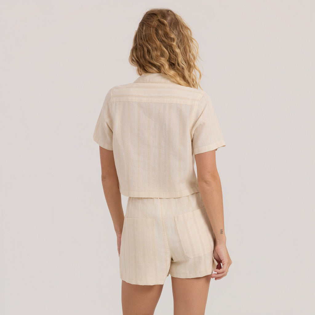 Crosswinds Camp Button Up Shirt - Ungebleicht