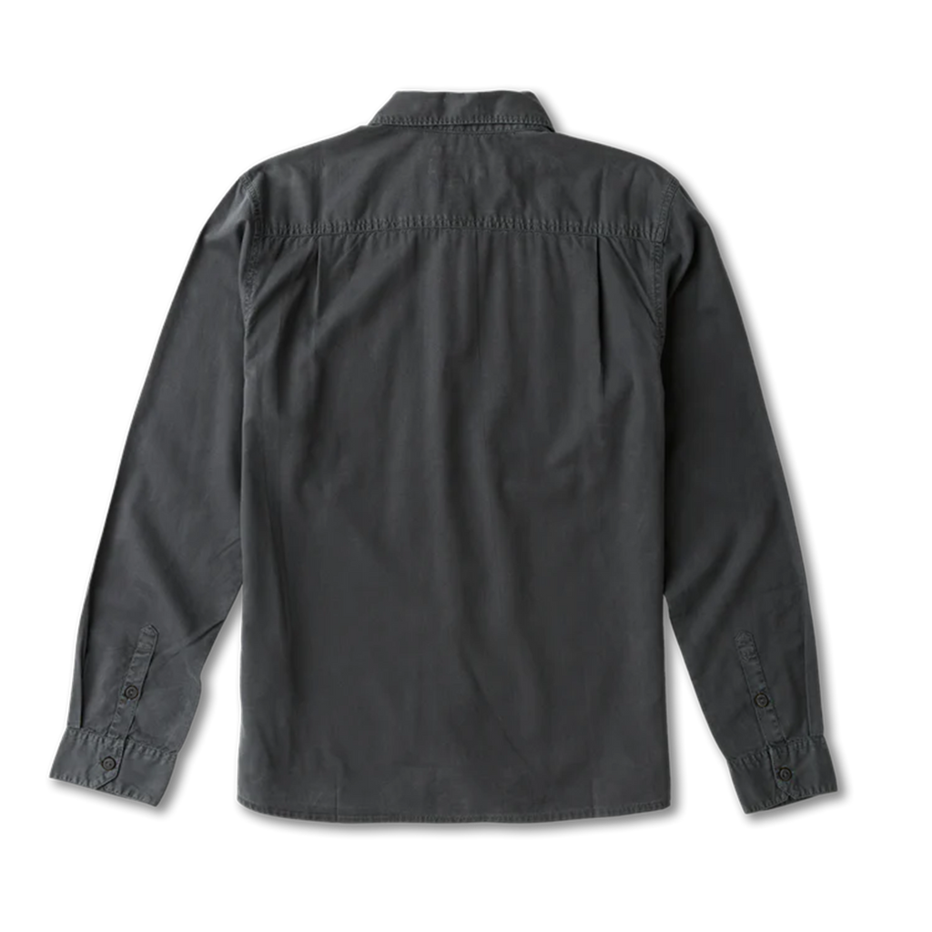 Made To Fade Langarm Button Up Shirt - Gewaschene Kohle