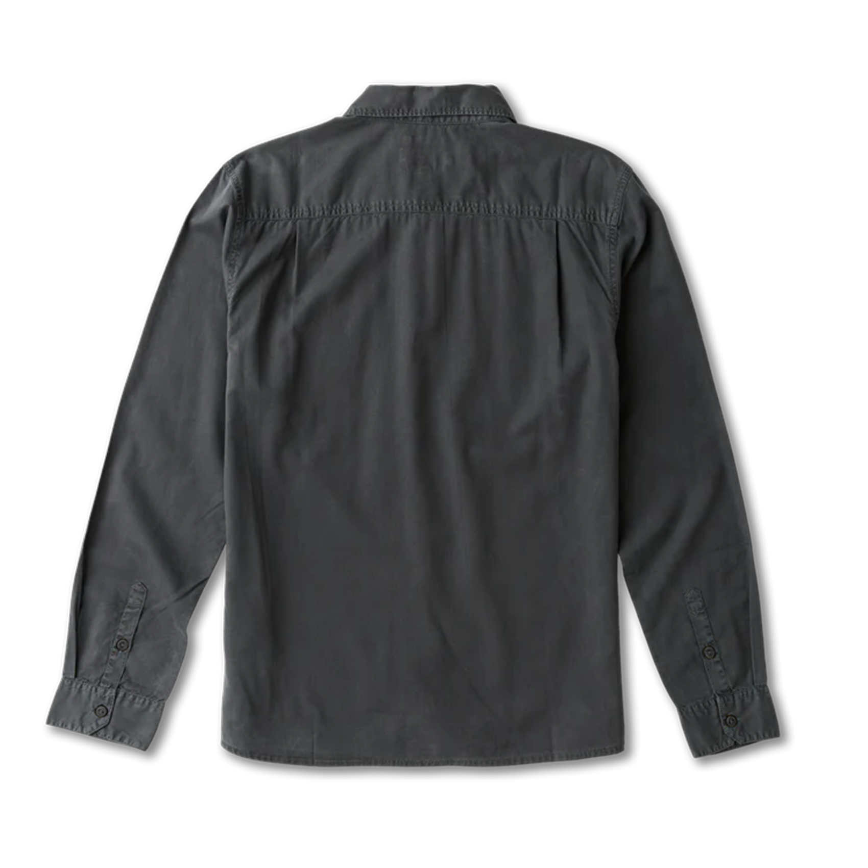 Made To Fade Langarm Button Up Shirt - Gewaschene Kohle