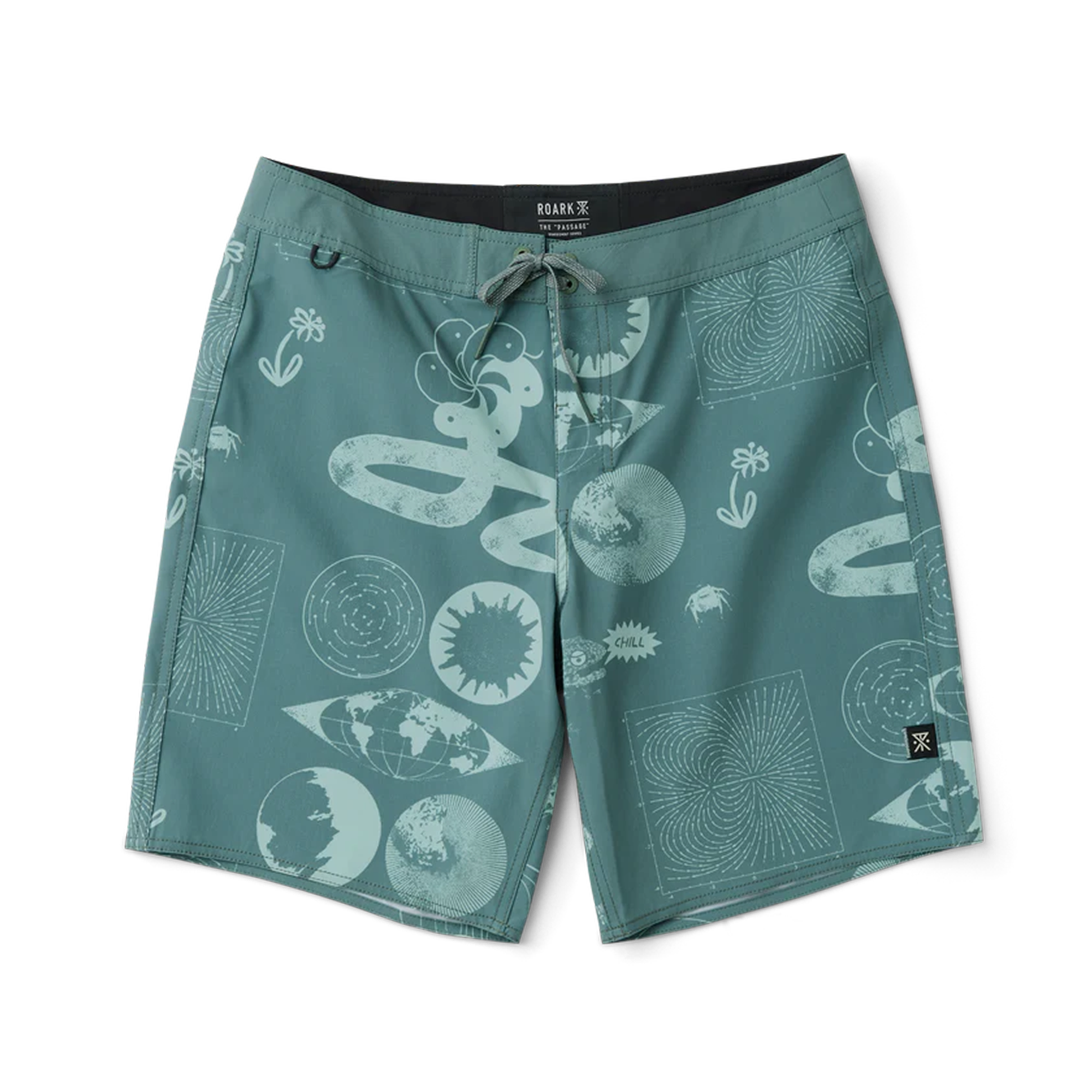 Passage 18.5' Boardshorts - Schiefergrün