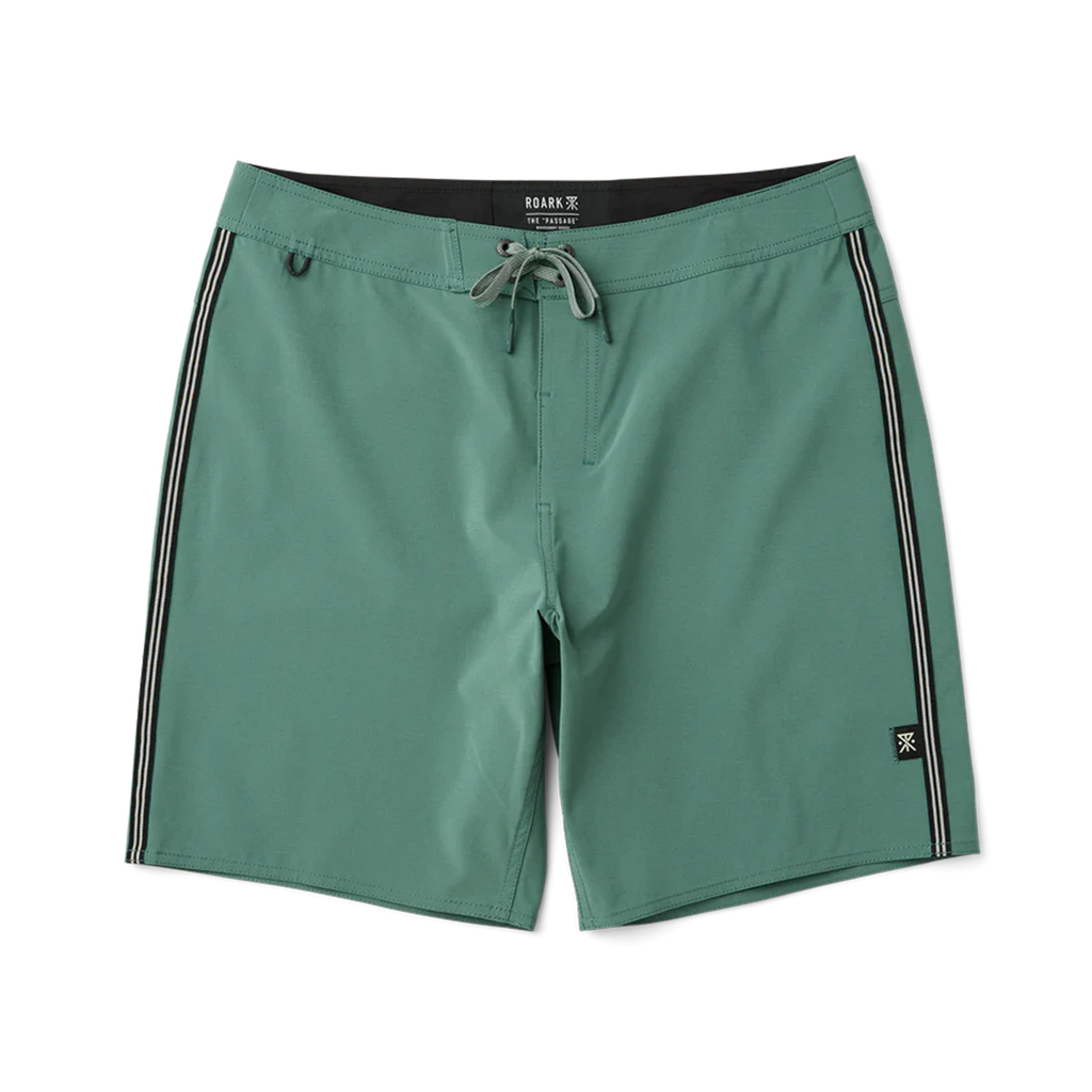 Passage 18.5' Boardshorts - Schiefer Grünstreifen