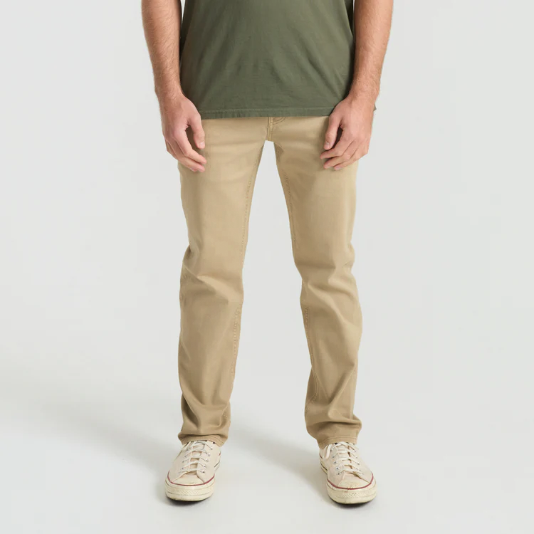 HWY 128 5-Taschen gebrochen Twill Denim - Wüste Khaki